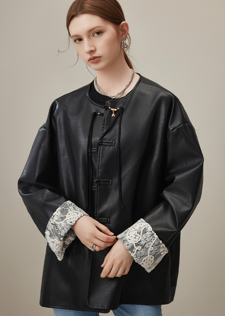 LACE CUFF TOGGLE JACKET - Vera Lumina