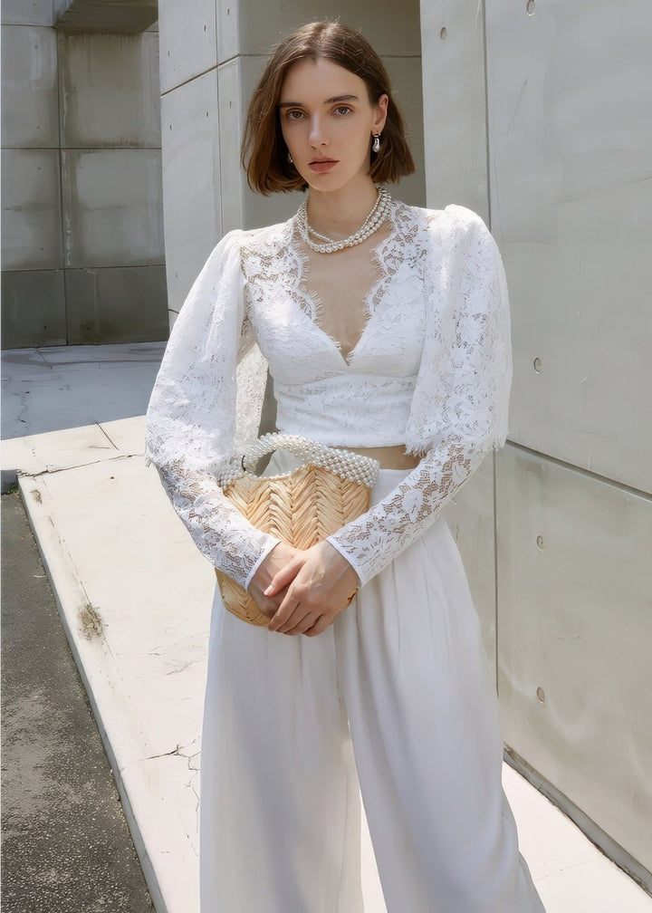 lace high waist skirt - Vera Lumina
