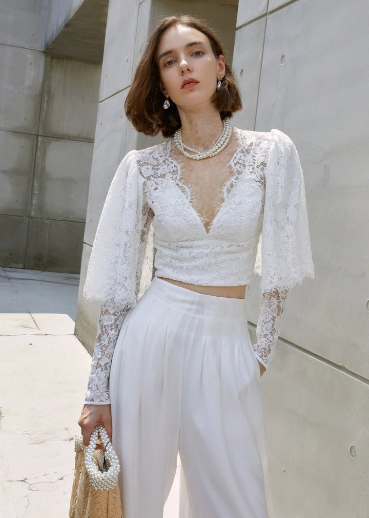 lace high waist skirt - Vera Lumina