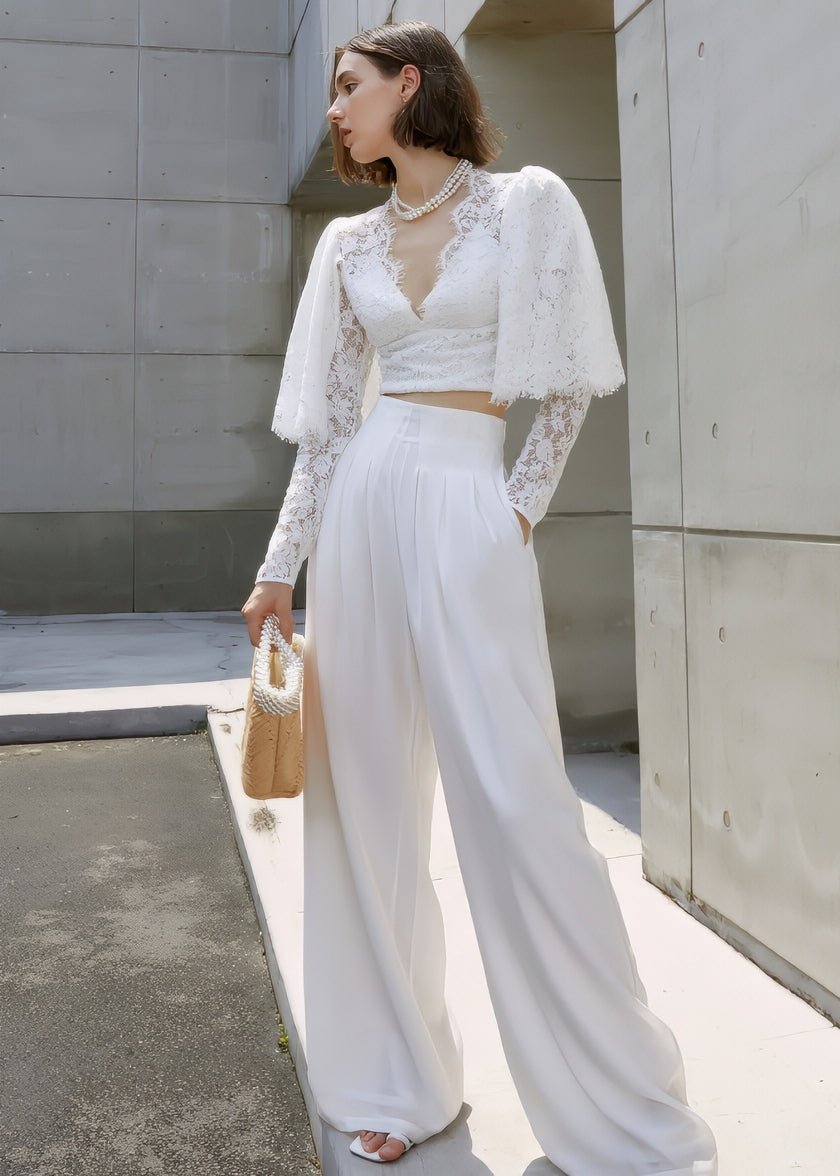 lace high waist skirt - Vera Lumina