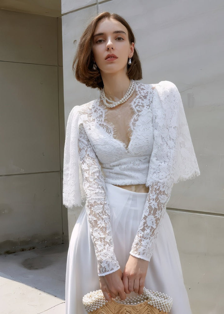 lace high waist skirt - Vera Lumina
