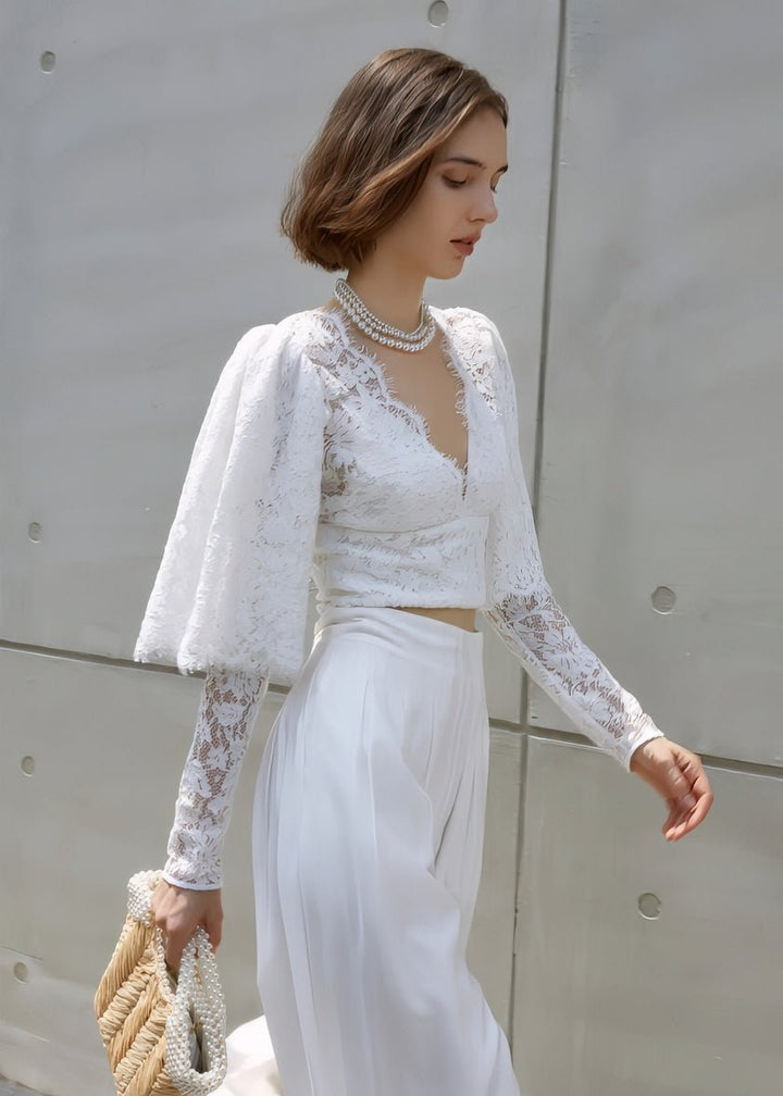 lace high waist skirt - Vera Lumina