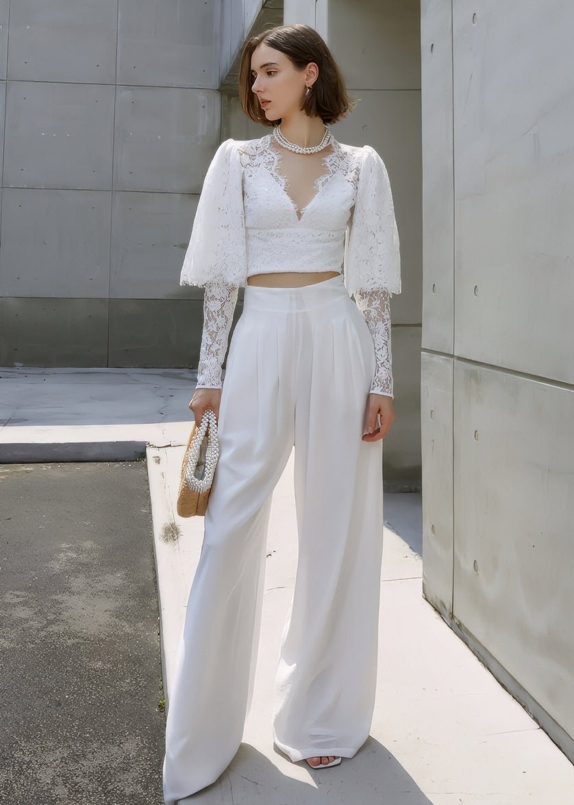 lace high waist skirt - Vera Lumina