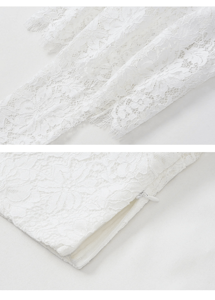 lace high waist skirt - Vera Lumina