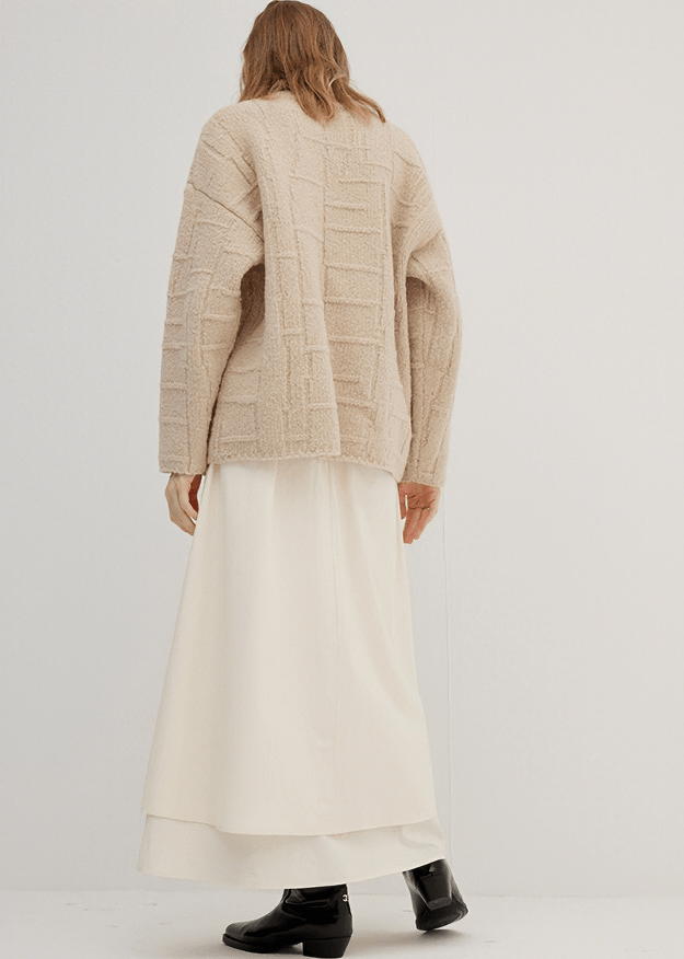 LAYERED FLAP MAXI SKIRT - Vera Lumina