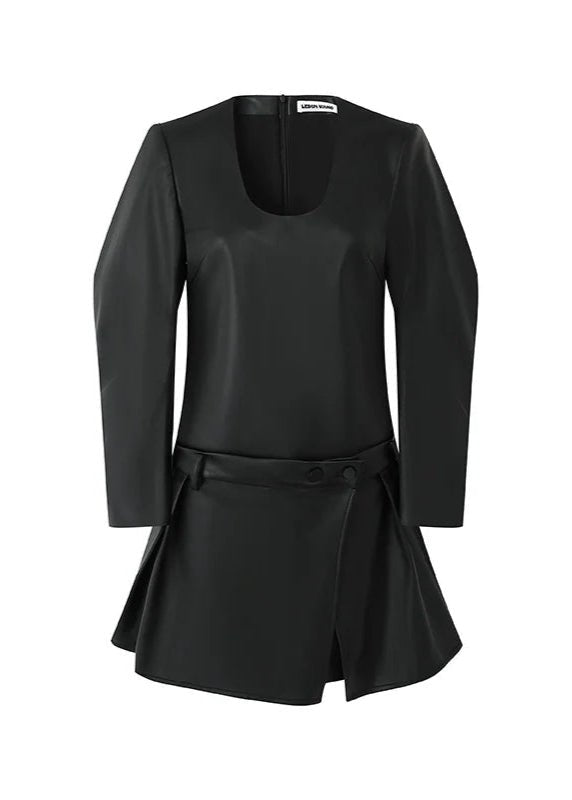 leather short dress - Vera Lumina