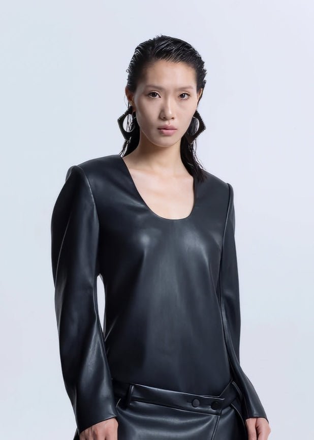 leather short dress - Vera Lumina