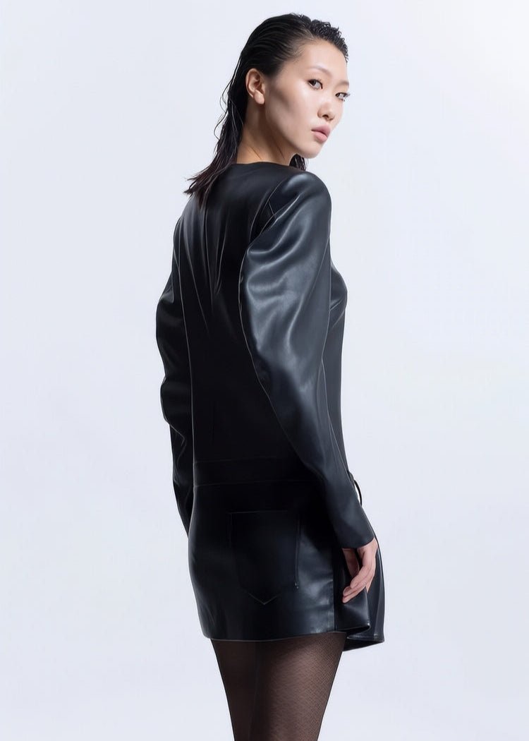 leather short dress - Vera Lumina