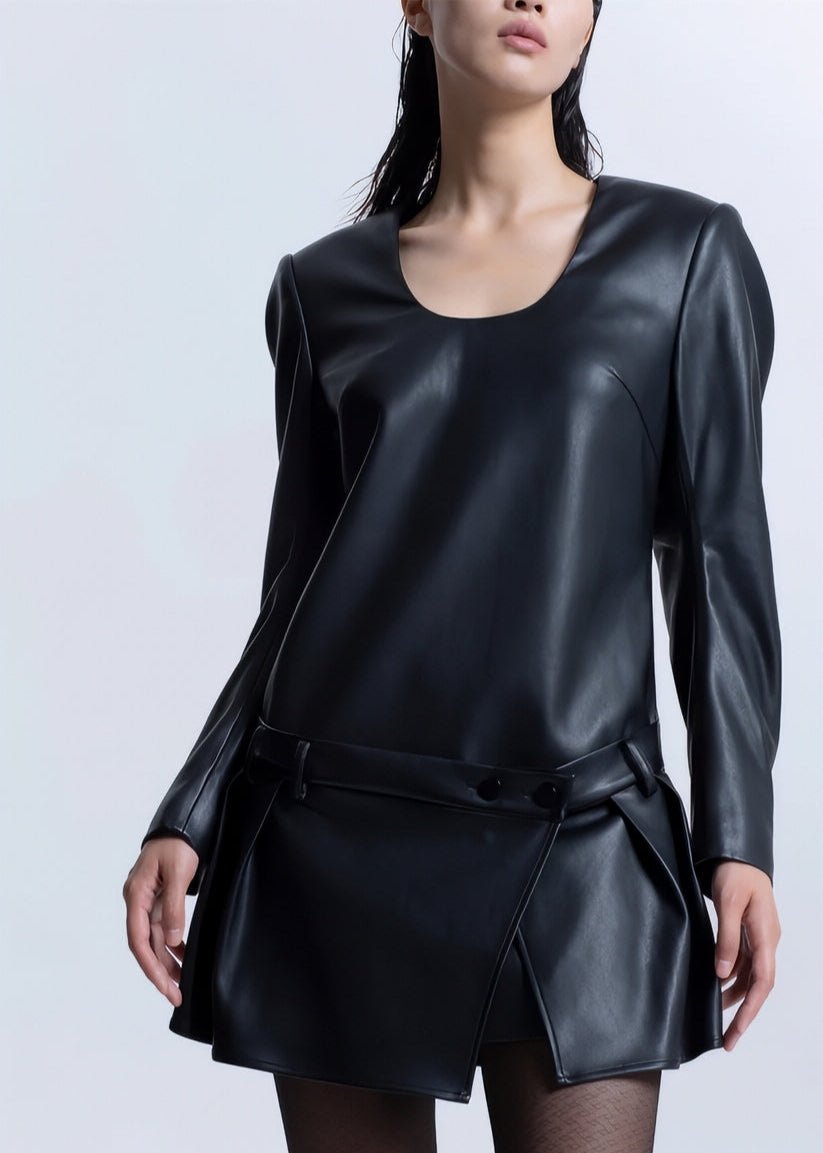 leather short dress - Vera Lumina