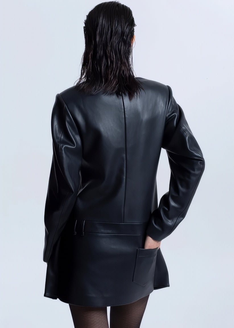 leather short dress - Vera Lumina