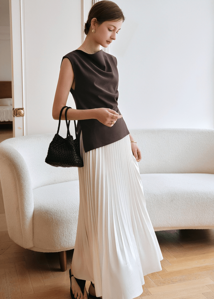 LIQUID DRAPE ASYMMETRIC TOP - Vera Lumina