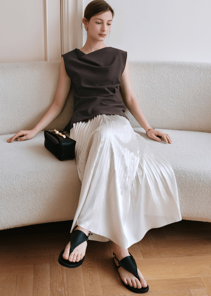 LIQUID DRAPE ASYMMETRIC TOP - Vera Lumina