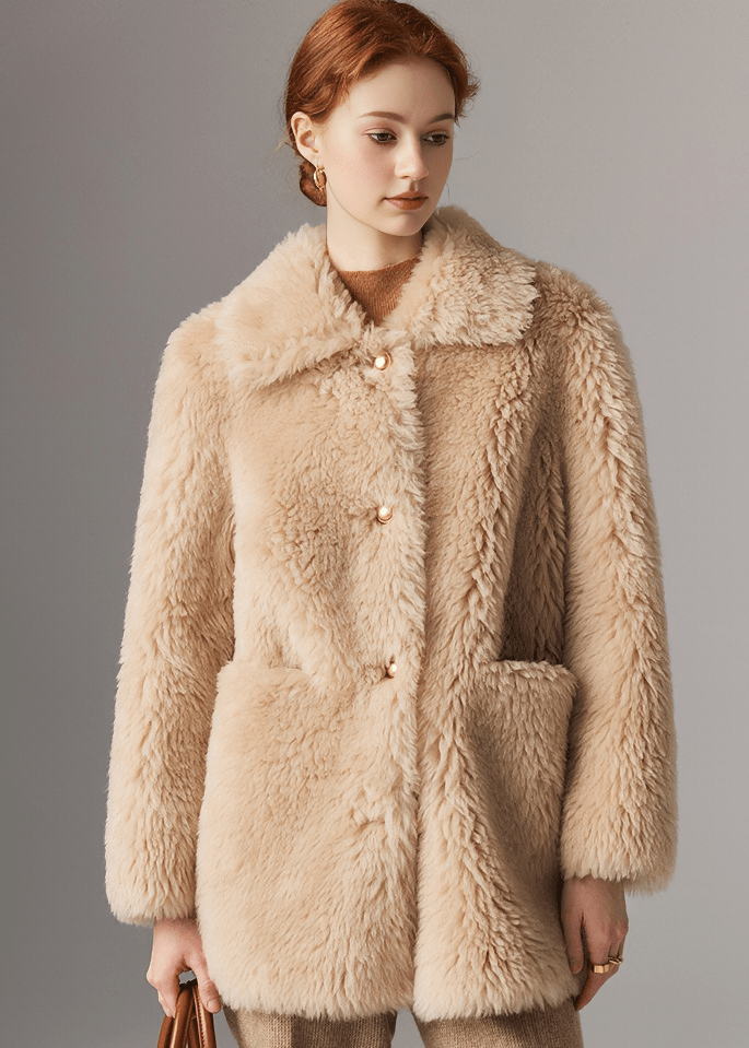 LUXE SHEARLING COAT - Vera Lumina