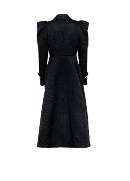 luxury elegant black gold party coat - Vera Lumina