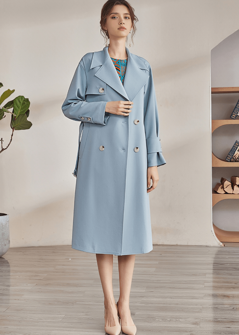 METROPOLITAN LONGLINE TRENCH COAT - Vera Lumina