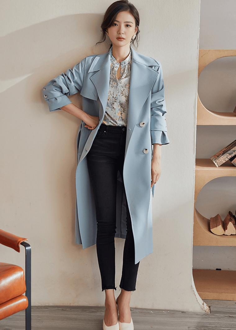 METROPOLITAN LONGLINE TRENCH COAT - Vera Lumina
