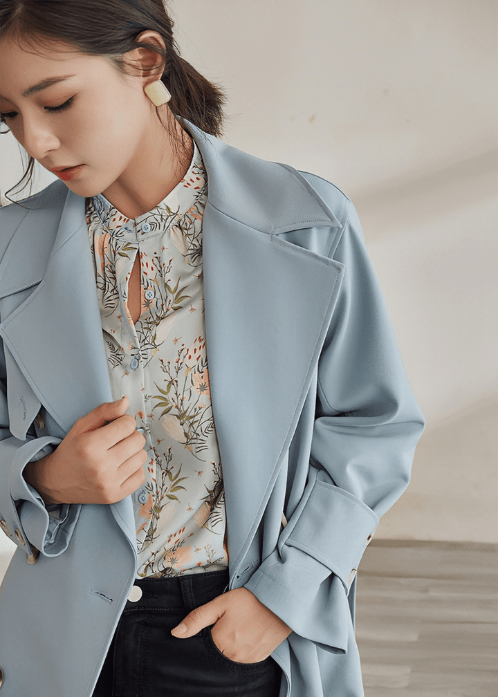 METROPOLITAN LONGLINE TRENCH COAT - Vera Lumina