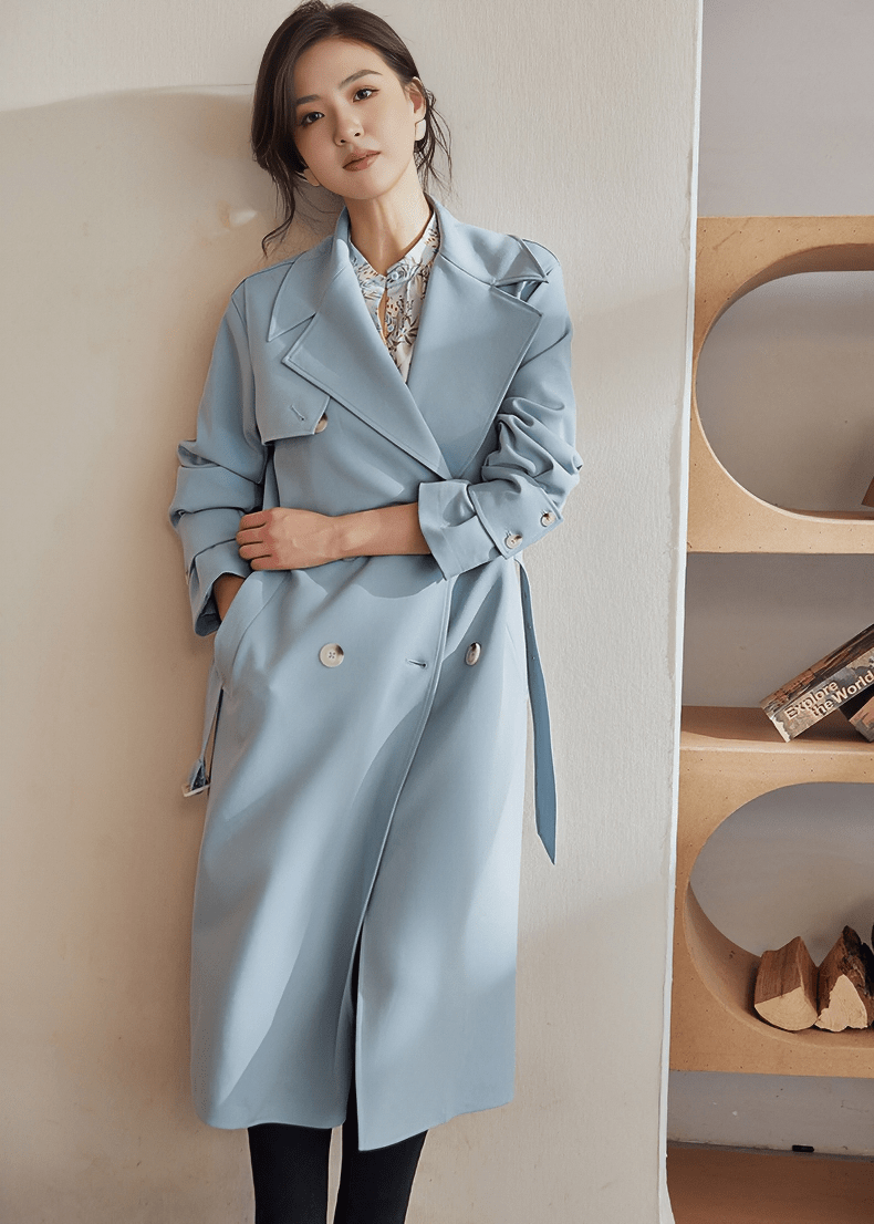 METROPOLITAN LONGLINE TRENCH COAT - Vera Lumina