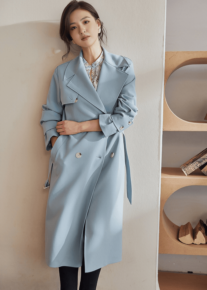 METROPOLITAN LONGLINE TRENCH COAT - Vera Lumina