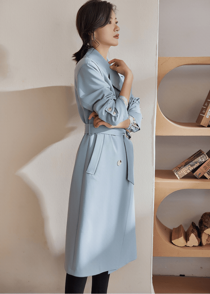METROPOLITAN LONGLINE TRENCH COAT - Vera Lumina