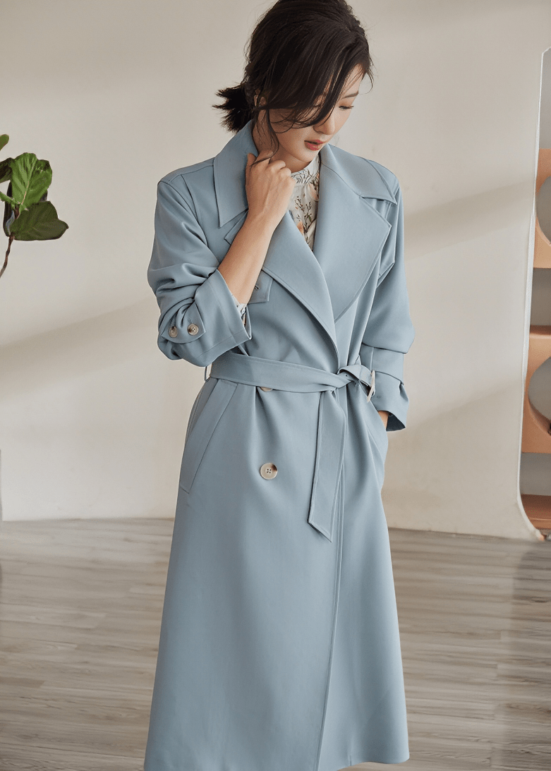 METROPOLITAN LONGLINE TRENCH COAT - Vera Lumina