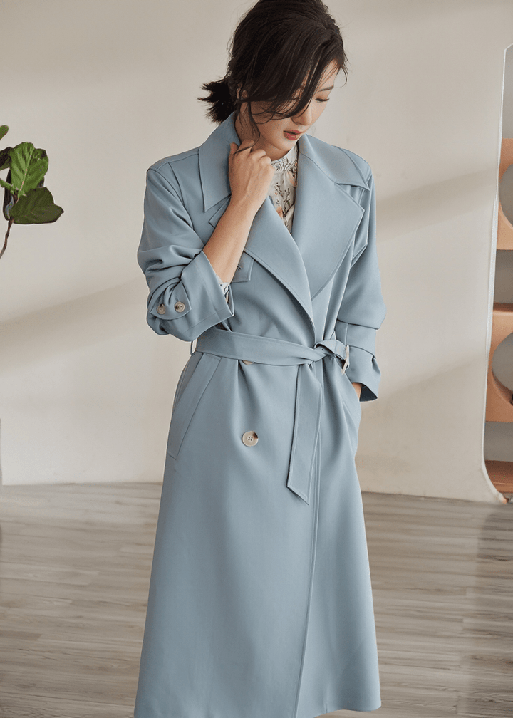 METROPOLITAN LONGLINE TRENCH COAT - Vera Lumina