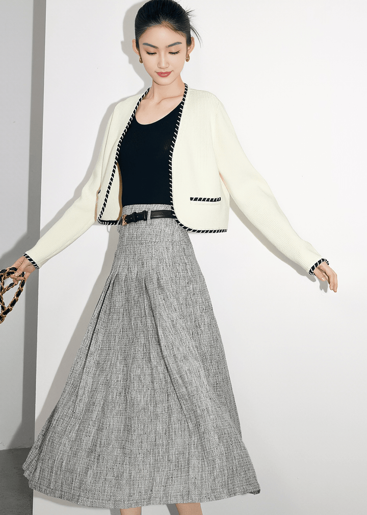 METROPOLITAN PLEAT SKIRT - Vera Lumina