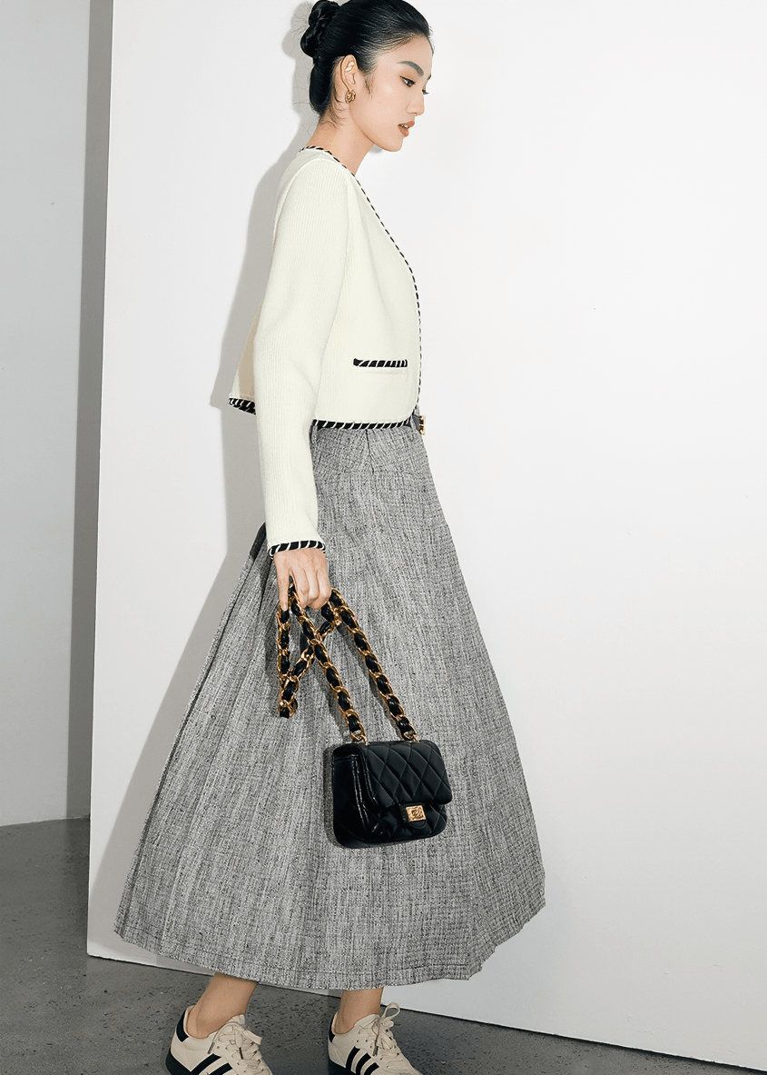 METROPOLITAN PLEAT SKIRT - Vera Lumina