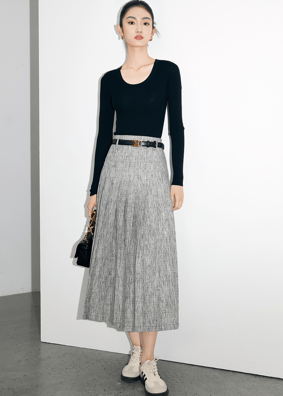 METROPOLITAN PLEAT SKIRT - Vera Lumina