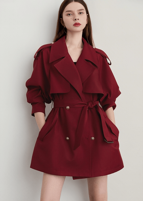 METROPOLITAN STORM FLAP TRENCH COAT - Vera Lumina