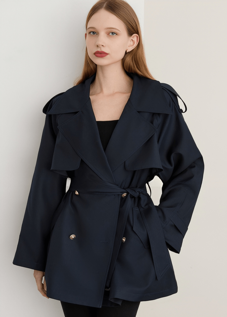 METROPOLITAN STORM FLAP TRENCH COAT - Vera Lumina