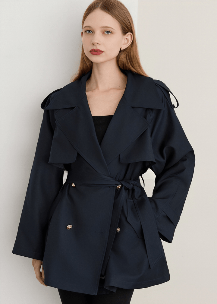 METROPOLITAN STORM FLAP TRENCH COAT - Vera Lumina