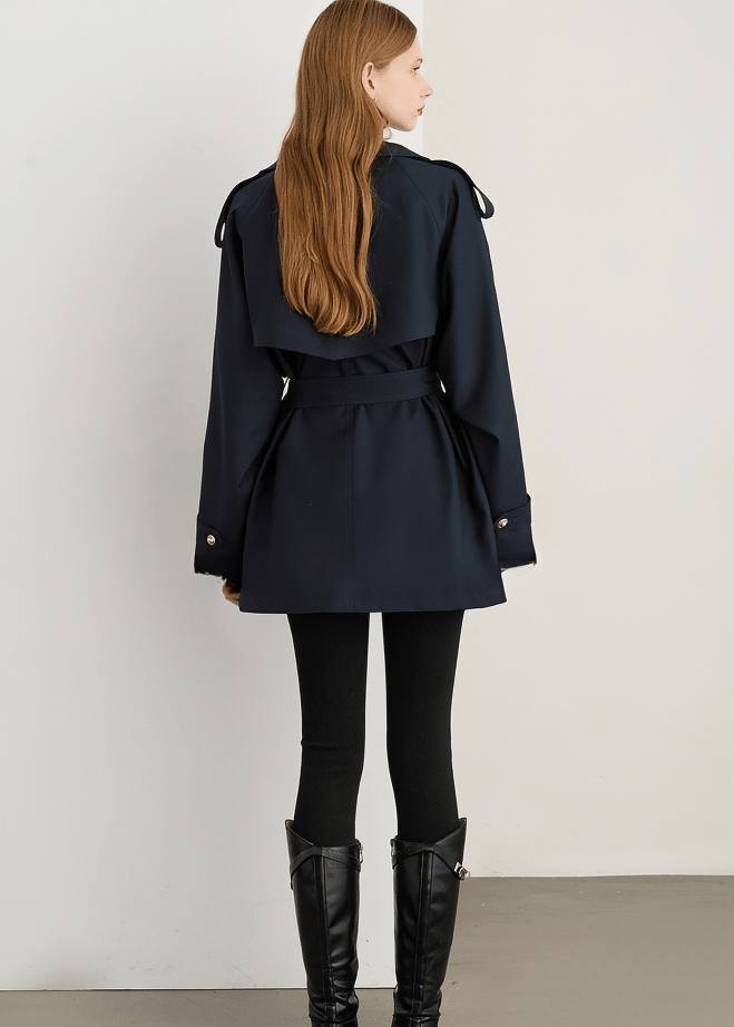 METROPOLITAN STORM FLAP TRENCH COAT - Vera Lumina