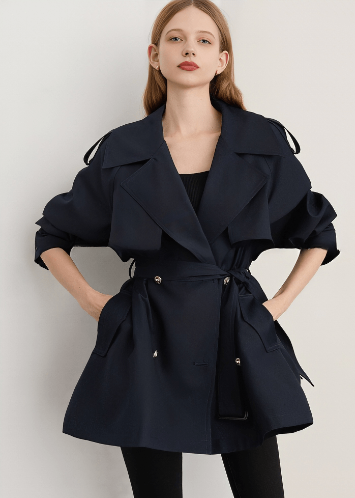 METROPOLITAN STORM FLAP TRENCH COAT - Vera Lumina