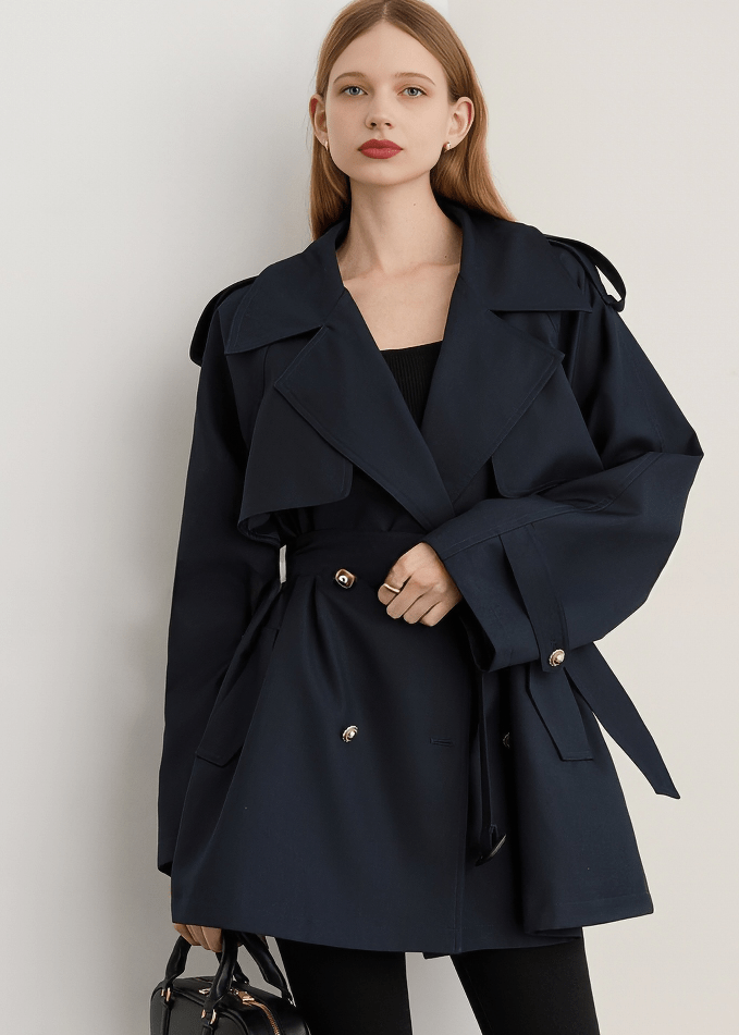 METROPOLITAN STORM FLAP TRENCH COAT - Vera Lumina