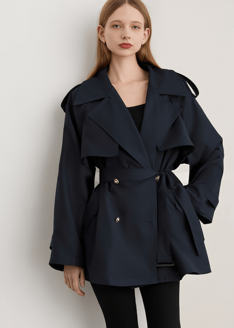 METROPOLITAN STORM FLAP TRENCH COAT - Vera Lumina