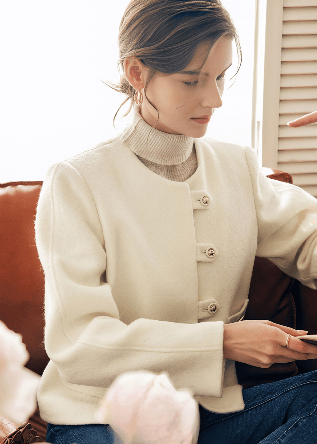 MINIMALIST BOXY WOOL JACKET - Vera Lumina