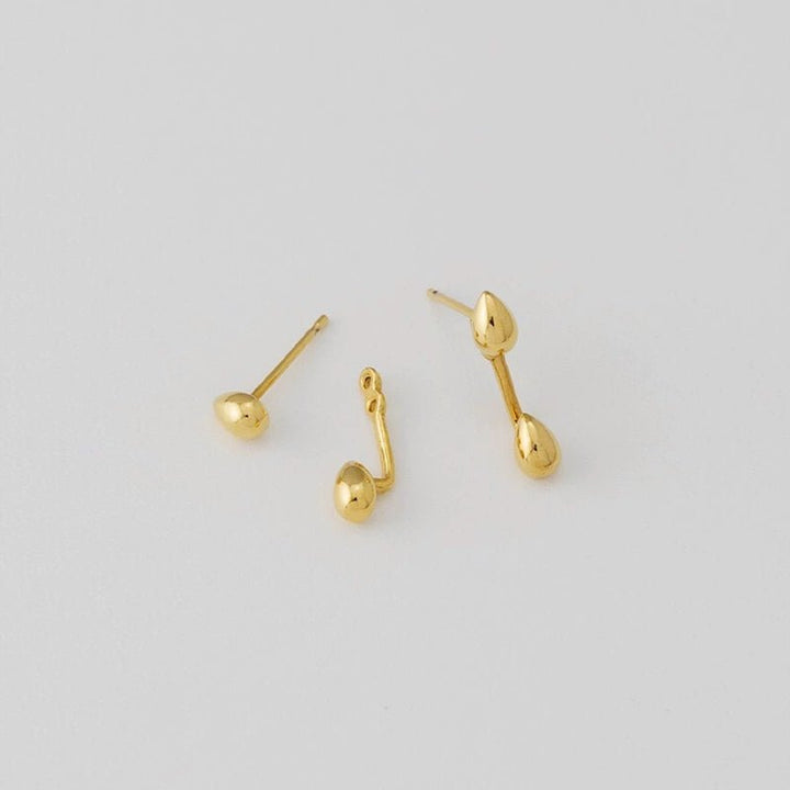 minimalist french water drop earrings - Vera Lumina