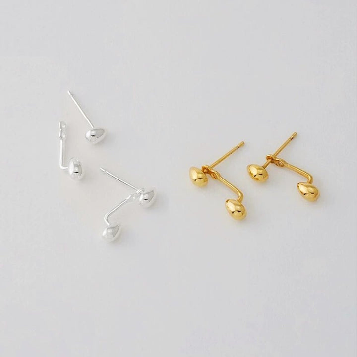 minimalist french water drop earrings - Vera Lumina