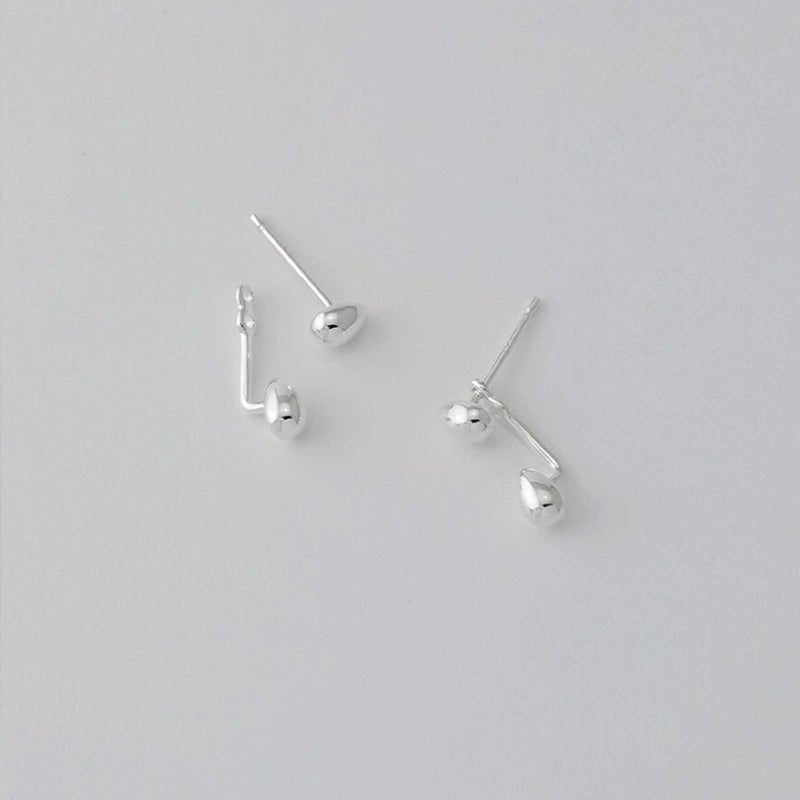 minimalist french water drop earrings - Vera Lumina