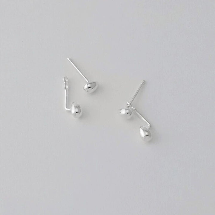 minimalist french water drop earrings - Vera Lumina