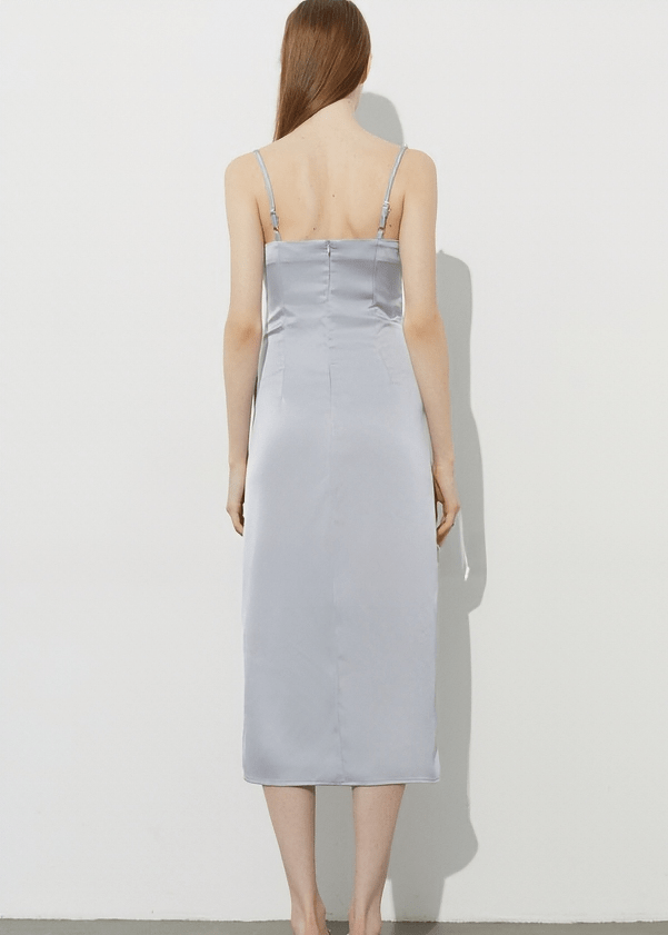 MOONLIGHT SATIN COLUMN DRESS - Vera Lumina
