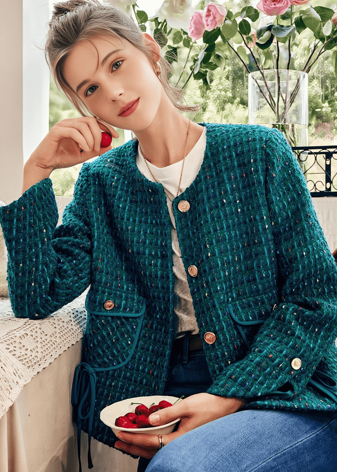 MULTICOLORED TWEED CHANEL JACKET - Vera Lumina
