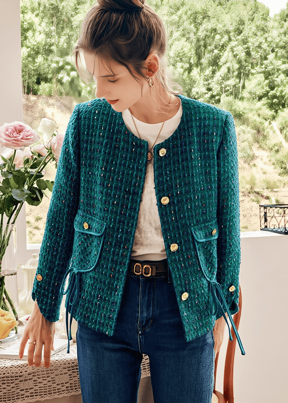 MULTICOLORED TWEED CHANEL JACKET - Vera Lumina