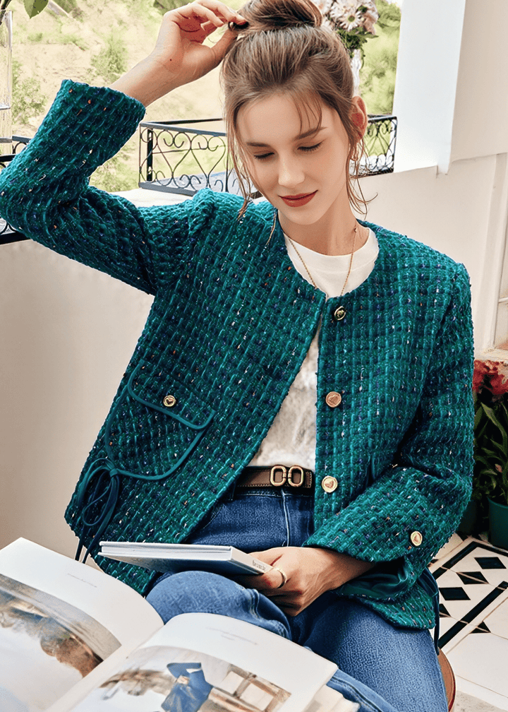 MULTICOLORED TWEED CHANEL JACKET - Vera Lumina