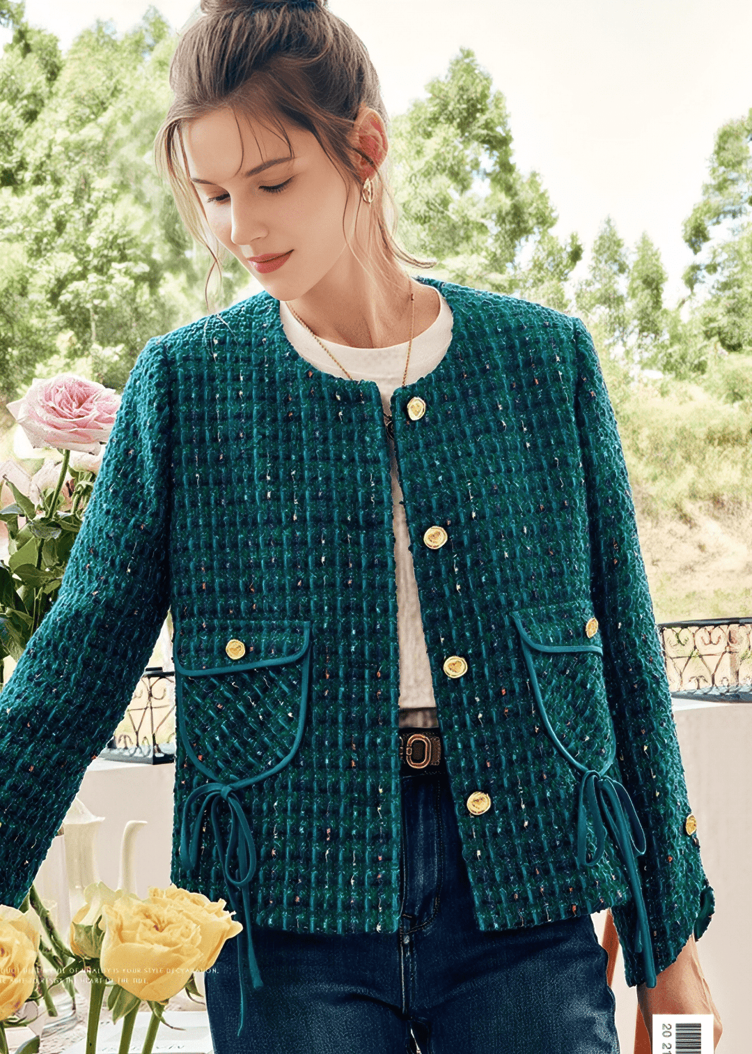 MULTICOLORED TWEED CHANEL JACKET - Vera Lumina