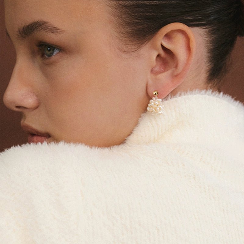 Natural Freshwater Earrings - Vera Lumina