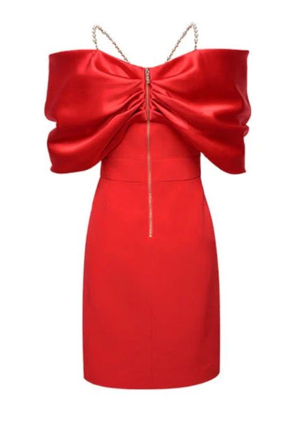 off - shoulder cocktai dress - Vera Lumina