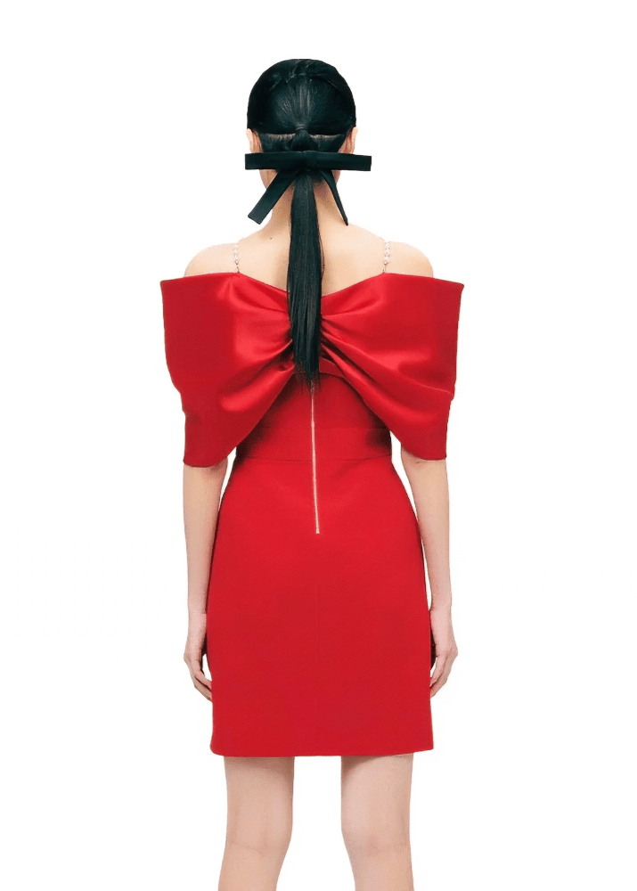 off - shoulder cocktai dress - Vera Lumina