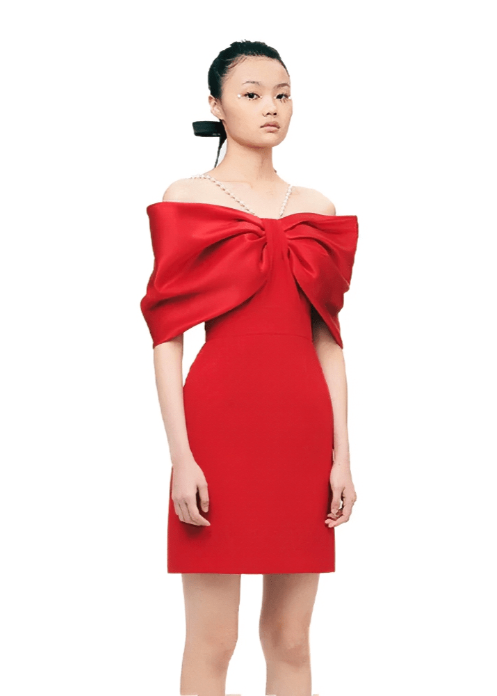 off - shoulder cocktai dress - Vera Lumina
